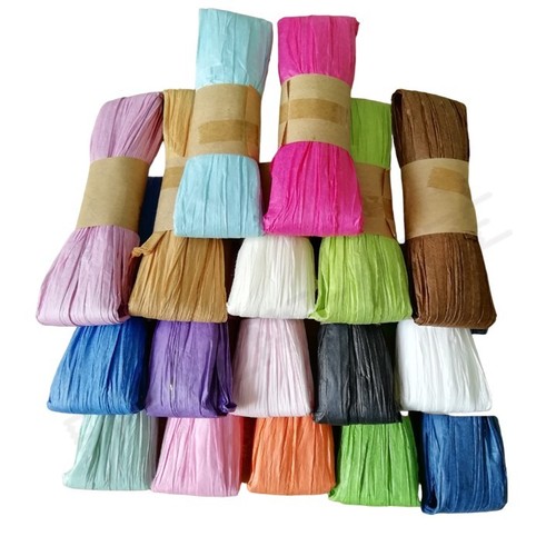 Raffia paper ribbon 10m long - ,