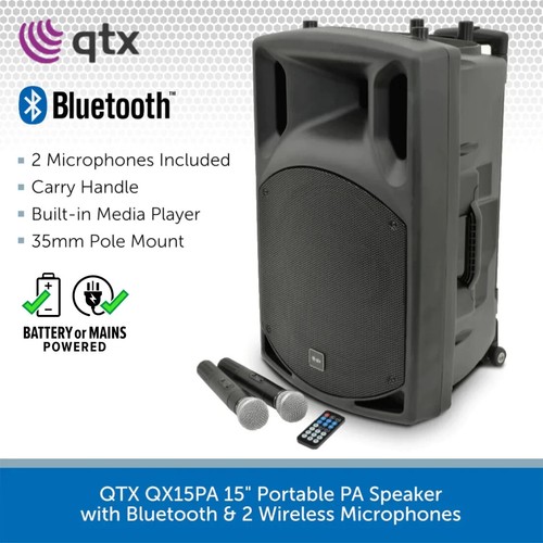 Qtx qx15pa portable pa - 15",