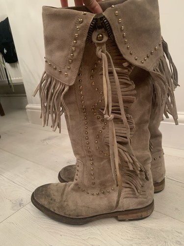 Dolce gabbana beige suede - beige,