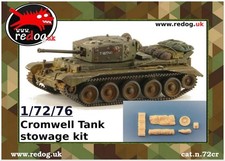 Redog 1:72/76 British Cromwell Mk IV Tank / Scale Modelling Stowage  Kit