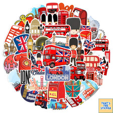 London Stickers 10 Mystery Pack (Self Adhesive) UK Travel Aesthetic (B4-2)