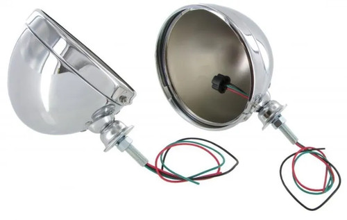 Buggy headlight inch chrome - headlight,