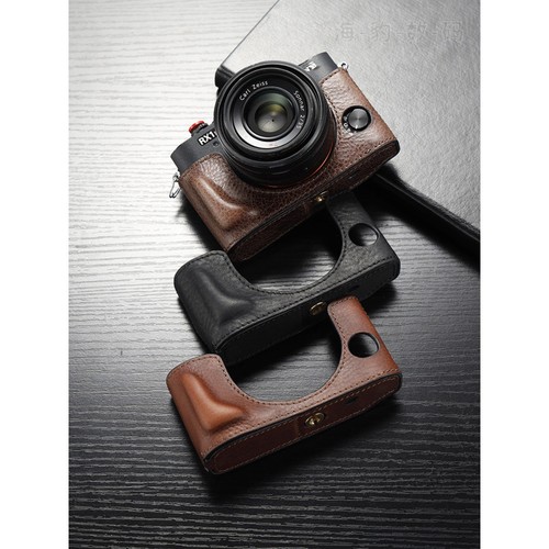 Real leather camera bag - camera,