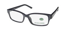 NEW HIGHLANDER HI409 EYEGLASSES 414 FULL-RIM RECTANGULAR MENS PLASTIC 53-16-140