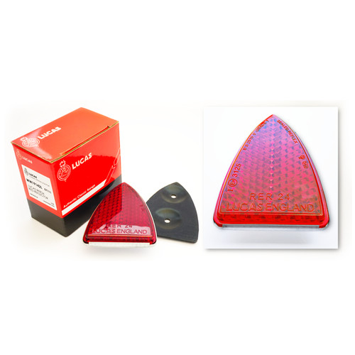 Lucas rer24 red reflector - red,