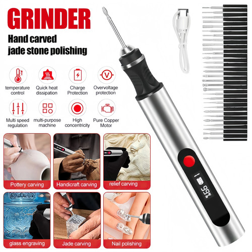 Rechargable engraving pen - rechargable, kit