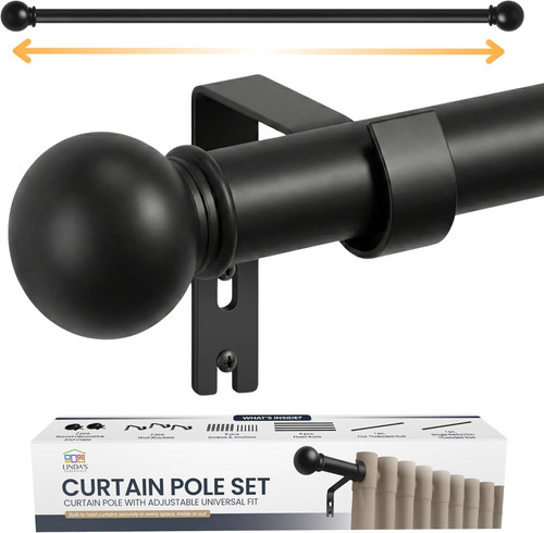 Extendable curtain poles - extendable,