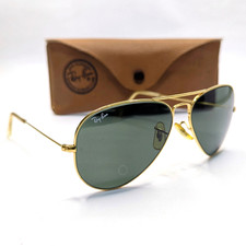 Vintage Ray-Ban Bausch & Lomb USA Aviator Sunglasses 58 Mm G-15 Lens Made USA