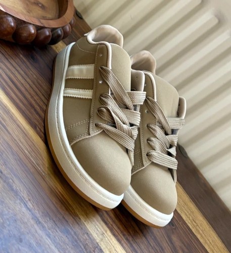 Beige cream trainers - beige,