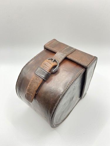 Leather block reel case - leather,