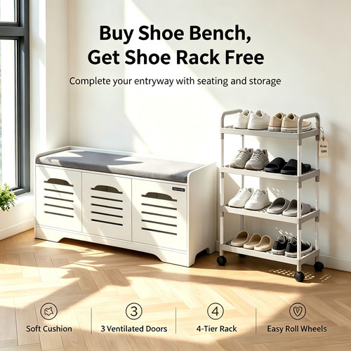 Shoe bench - shoe, rack