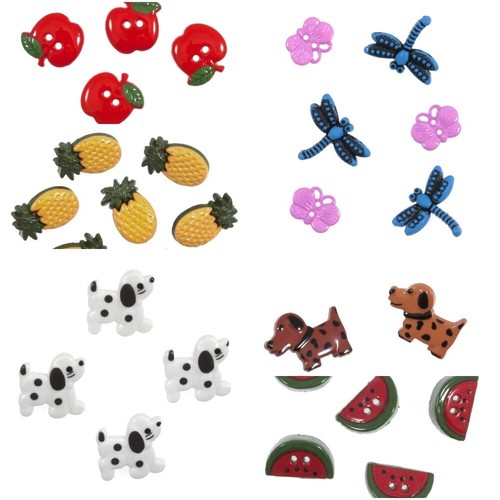 Novelty small craft buttons - novelty,
