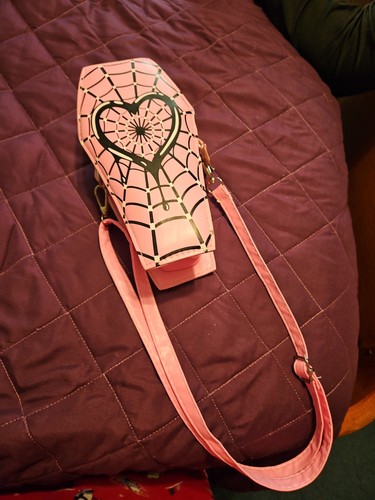 Pink coffin crossbody - coffin, bag