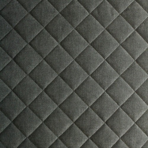 Grey quilted velvet upholstery - grey,