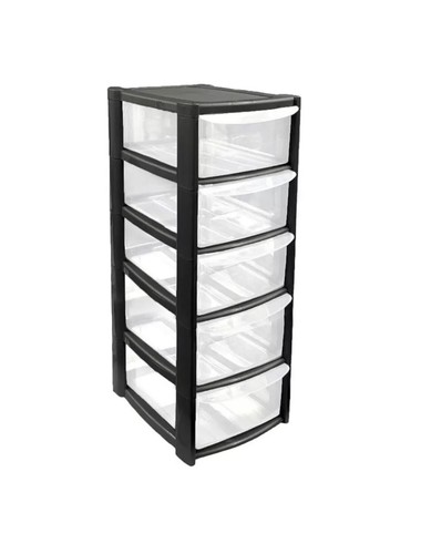 Drawer plastic black tower - plastic,