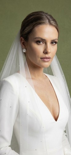 Veil tier inches length - veil, 2-tier