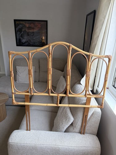 Vintage rattan bamboo single - rattan,