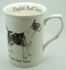 ~ English Bull Terrier(Standing) ~ Bone China 10 fl oz(1/2 pint) Dog Mug