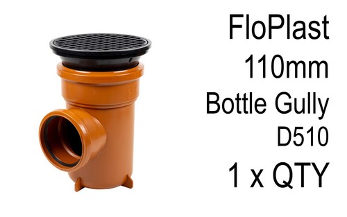 Floplast 110mm bottle gully - 110mm,