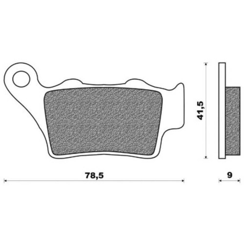 Brake pads one - one, ref