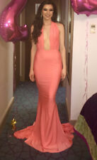 Backless Multi-way Strap  Pink Evening Gown Dress