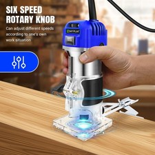 6-Speeds Electric Hand Trimmer Palm Router Laminate Woodworking Laminator 2000W