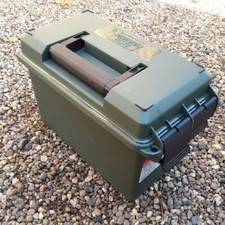 EMPTY AMMO BOX MTM CASE-GARD AC50 Caliber Plastic Field Box Storage Box GREEN