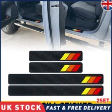 8x Car Scuff Plate Black