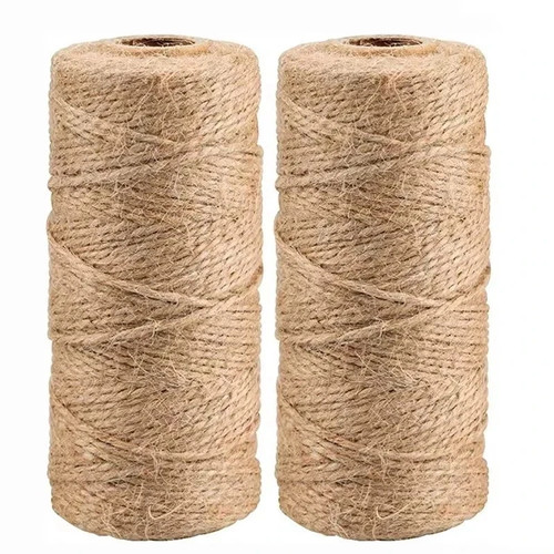 Natural brown jute twine rope - brown,