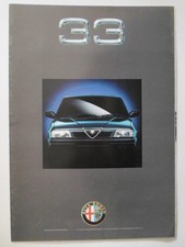 ALFA ROMEO 33 SALOONS orig 1990 UK Mkt Sales Brochure - Boxer 16v R
