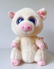 Ty Beanie Boo 2017 Piggley Pig Soft Toy Farm Animal Plush With Tag 6”