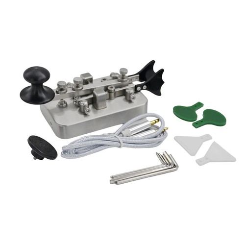 Heavy morse code key stainless - code,