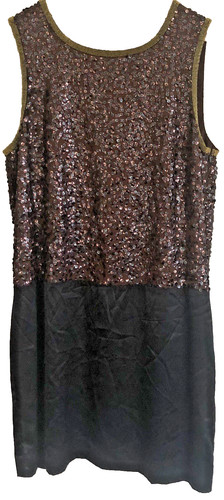 Silk sequin dress bust - dress,
