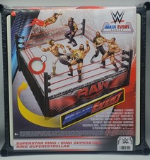 WWF WWE Mattel Main Event RAW Wrestling Figure Ring Playset