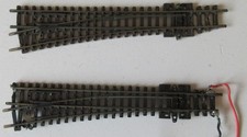 Peco N-gauge 2 short left-hand points – steel track