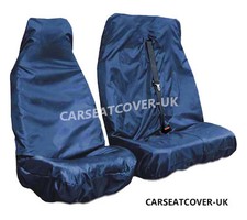 For Toyota Hiace (83-12) Blue HEAVY DUTY Waterproof VAN Seat COVERS 2+1