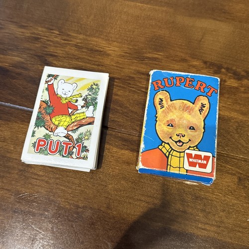 Rupert bear playing cards - bear,