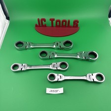 Blue Point 4 Piece Stubby Double Box Flex Head Ratchet Spanners 12-19mm