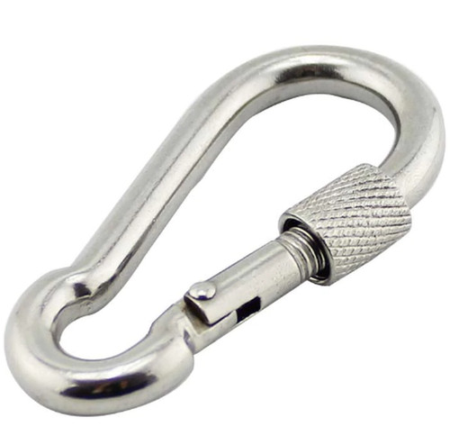 Small carabiner clip with - clip,
