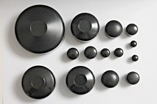 Exsternal Round Plastic End Cap Black,Caps Tube Pipe