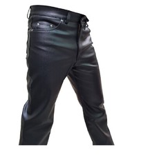 Mens Biker Pants Real Leather