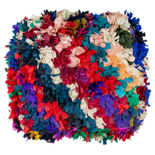 Moroccan kilim pouf floor - pouf,
