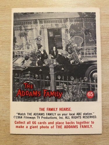 1964 donruss the addams - addams, family