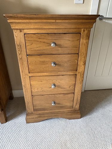 Solid oak tallboy - a, lovely