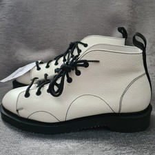 George Cox × Fred Perry  Grained Leather Monkey Boots.UK 7