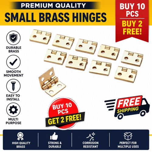 10pcs mini brass hinge - 10pcs,