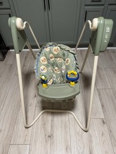 Vintage Graco Disney Winnie The Pooh Swyngomatic Open Top Baby Swing HTF