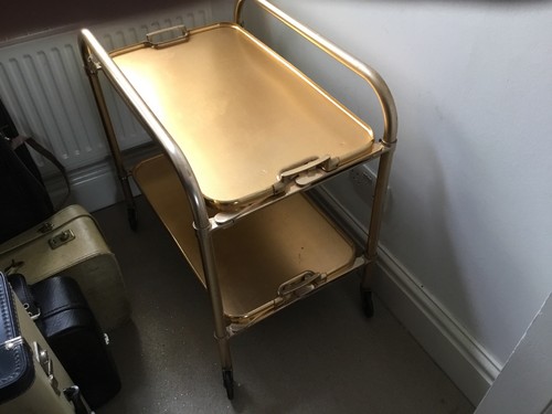 Vintage folding tea - folding, trolley