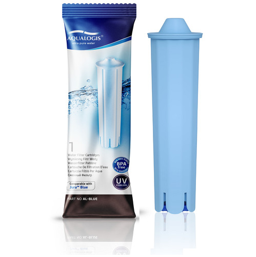 Blue water filter - water, for