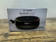 Pure StreamR Splash Portable Bluetooth Speaker DAB FM Radio Digital 20Hr Battery